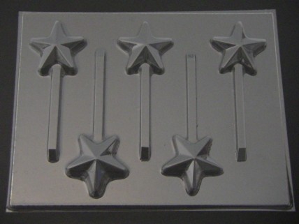3559 Small Stars Chocolate or Hard Candy Lollipop Mold